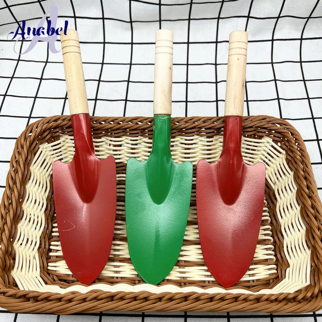 Sekop Taman/Sekop Cangkul Tanah/Sekop Tanaman Bunga Dengan Gagang Kayu