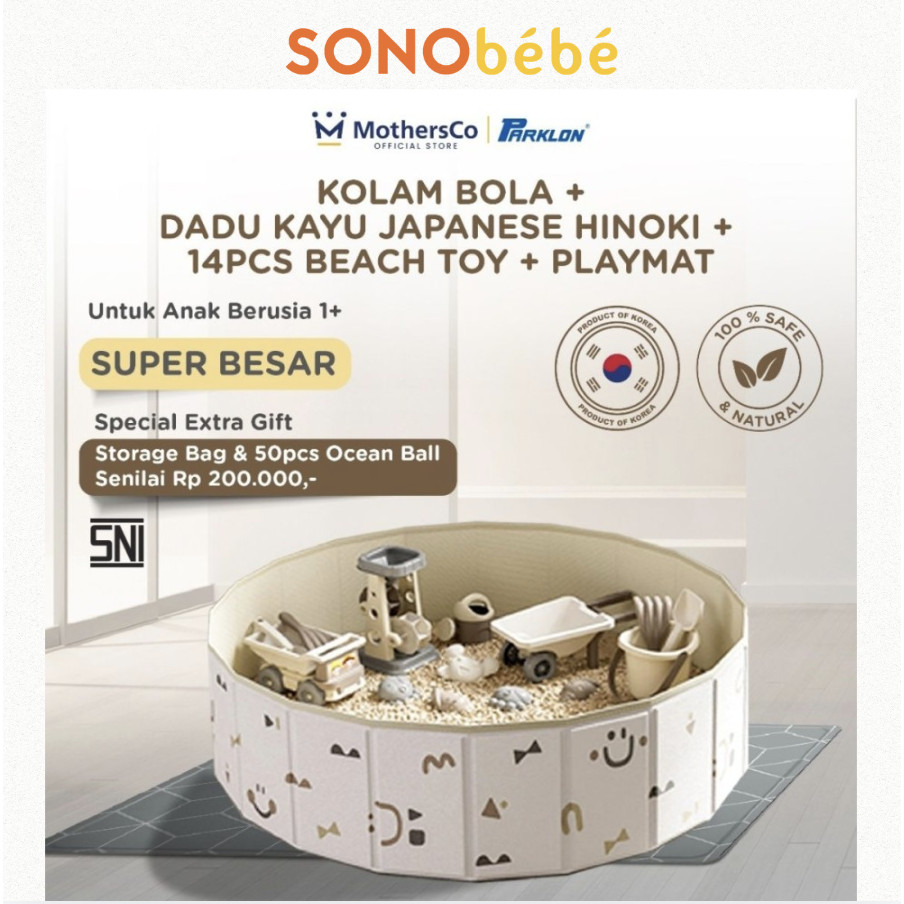 Parklon - Activity Ball Pit (120*30) - Kolam Mandi Bola Mainan Sensorik