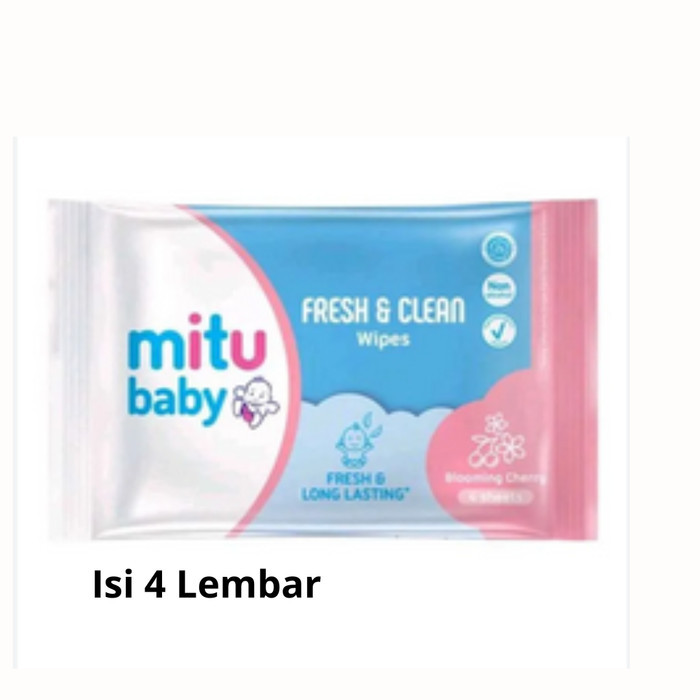 Mitu Baby Tissue Basah Isi 4 Lembar