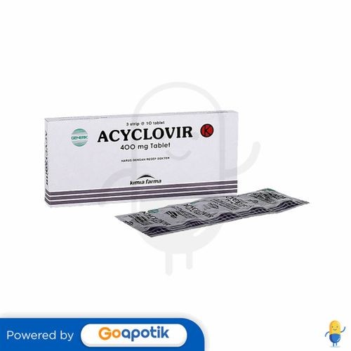 Acyclovir Kimia Farma 400 Mg Box 100 Tablet