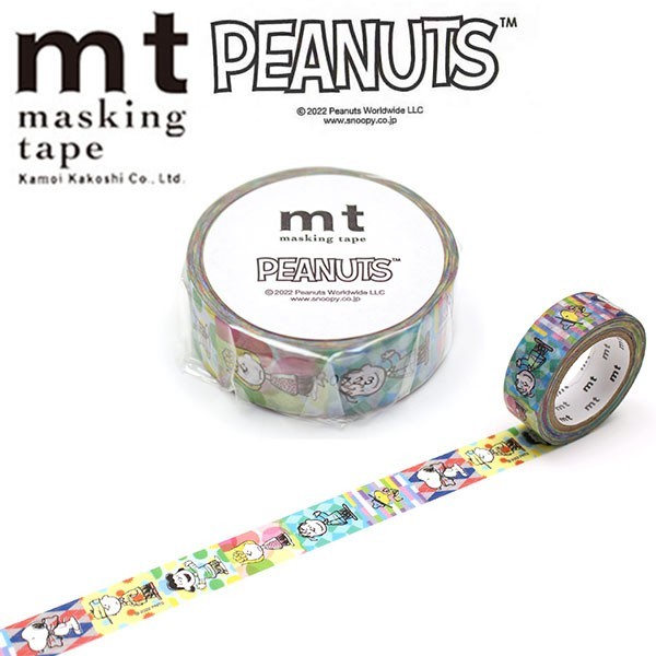 

Thos MT Masking Tape Peanuts Snoopy Perekat Kertas Selotip Jepang Washi - Colorful [15mm]
