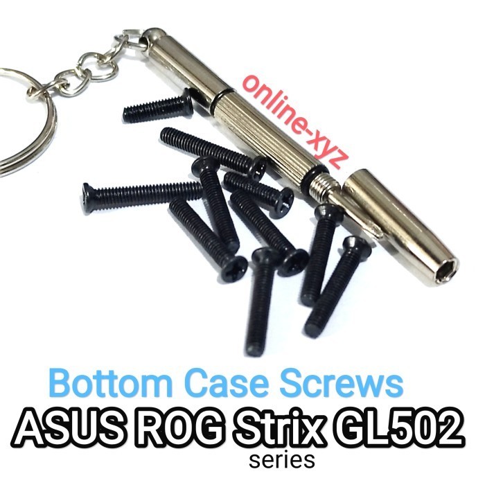 baut mur sekrup casing ASUS ROG Strix GL502 GL502V GL502VS GL502VT GL502VM GL502VE