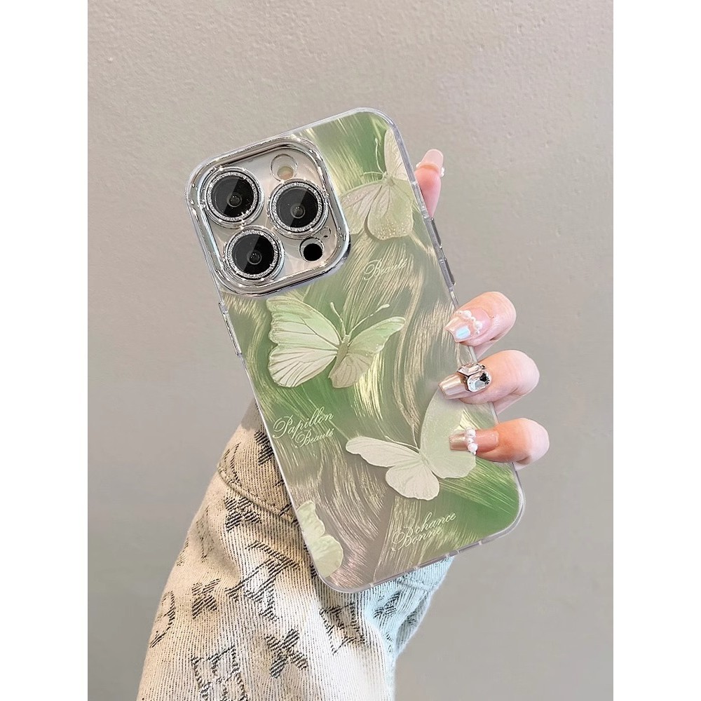 Kupu Mabur Ijo Kasing Hp IPhone 11 11 Pro 11 Pro Max 12 12 Pro 12 Pro Max Print Original Case Hp IPh