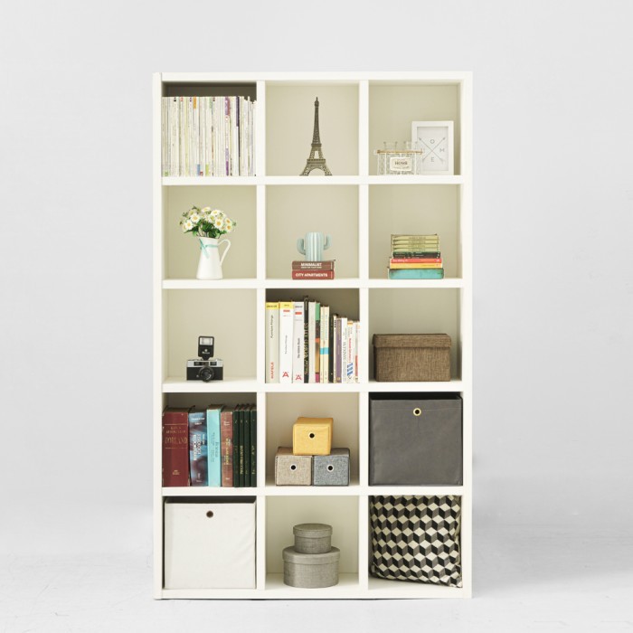 

Edwin Bookcase 3x5 - Rak Buku - Rak Serbaguna - Grey