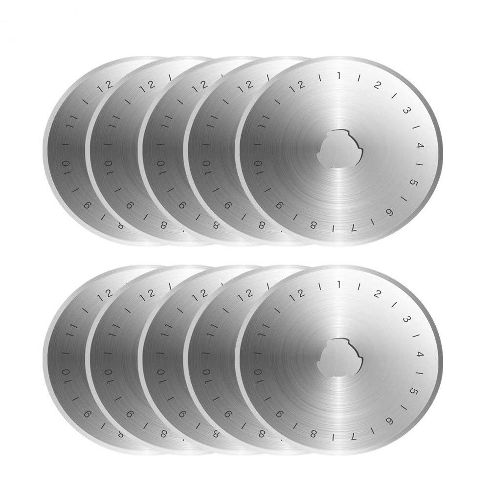 

SKS-5 60MM Rotary Cutter Blades 5PCS Premium Spare Replacement Cutting Blades with Sharpness for Fabric Leather Patchwork