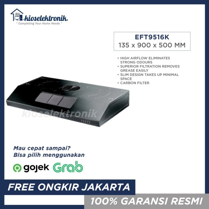 Electrolux EFT9516K Cooker Hood - EFT9516 - EFT 9516 K