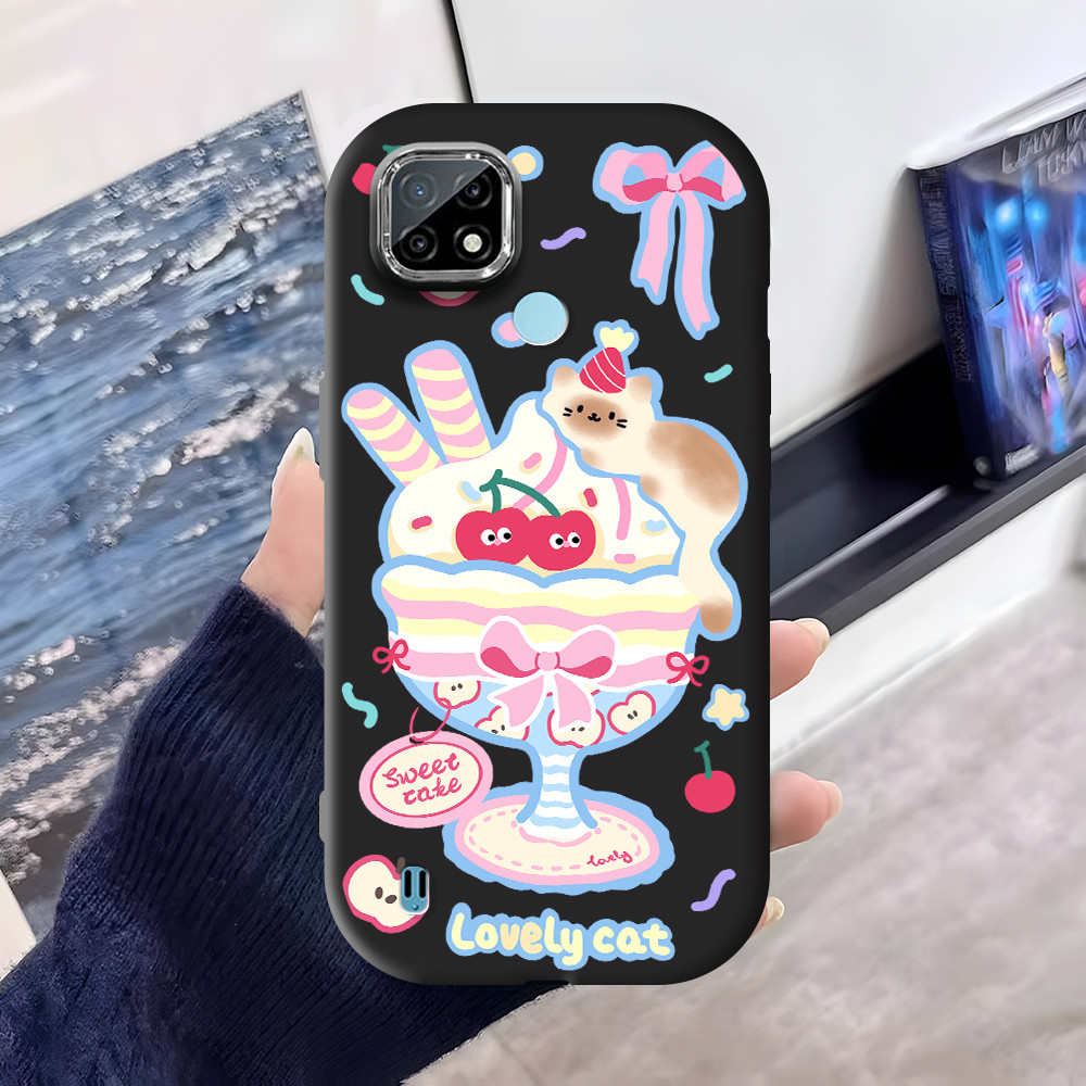 Realme C21 Untuk Lokal Stock Phone Case Hp Casing Softcase Kesing Cassing Soft Sofcase Cat 4577