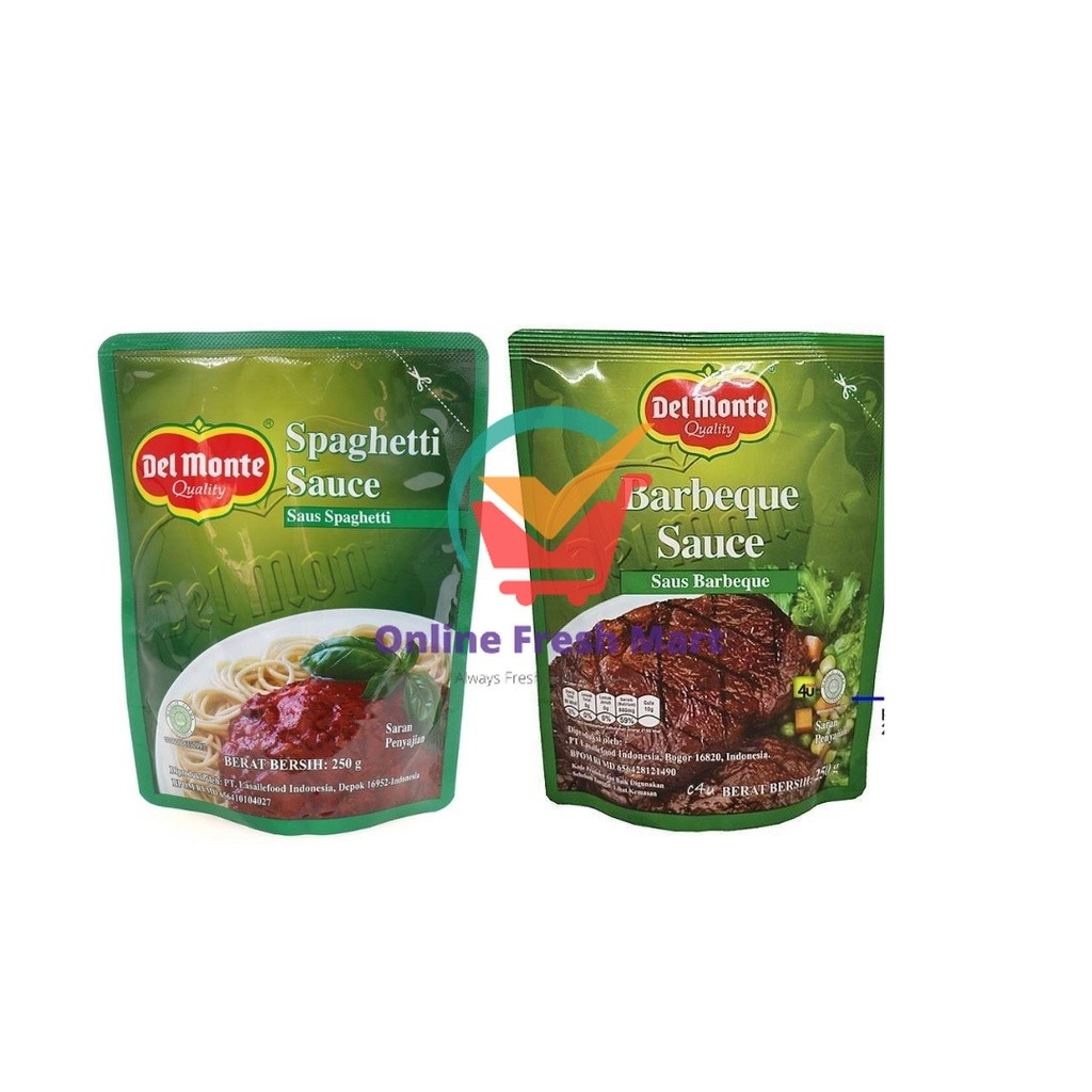 

Delmonte Barbeque Spaghetti Sauce 250 g saus saos bbq - Online Fresh Mart Denpasar