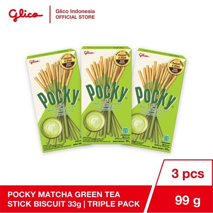 

Glico Pocky Matcha Stick Biscuit 33g x 3