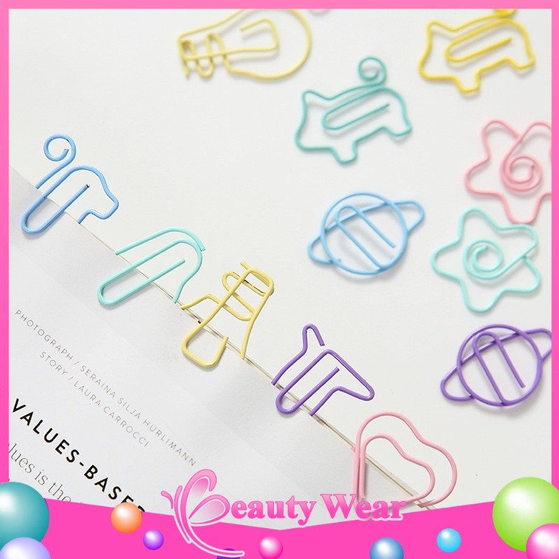 

Penjepit Klip Kertas Paper Clip Push Pin Set 10pcs Free Pouch ℬ
