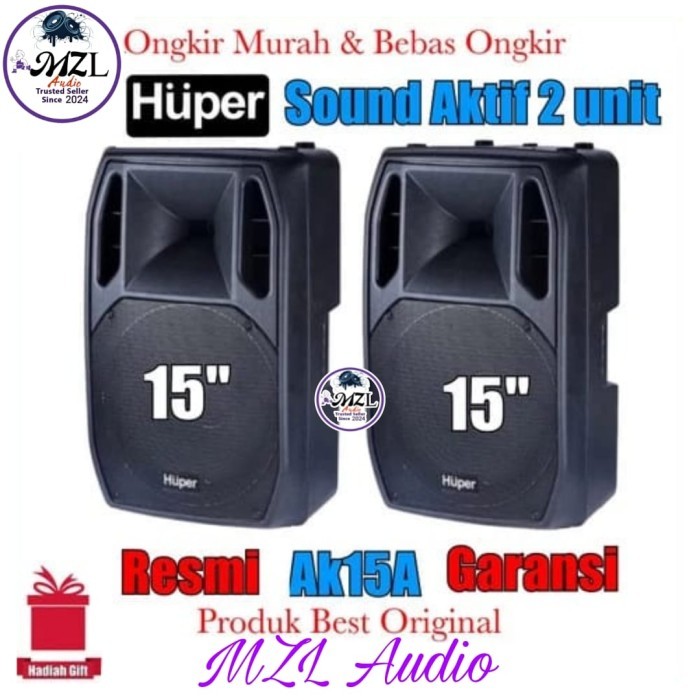 Speaker Sound Aktif Huper 15Inch Resmi Ak15A Double Aktif original