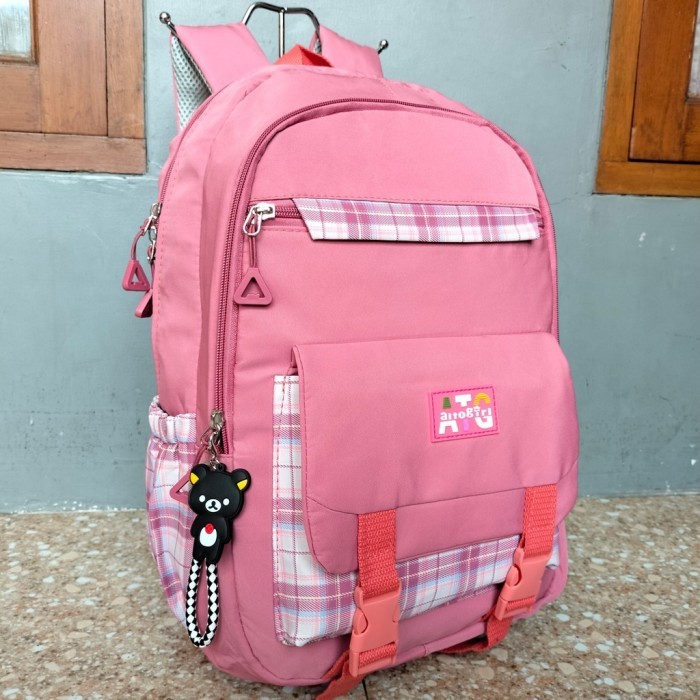 Tas ransel alto girl tas sekolah  - Hitam