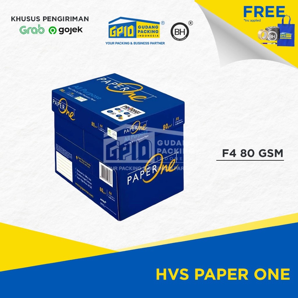 

Promo (GOSEND/GRAB) PAPER ONE - Kertas HVS (A4 / F4) Gramasi (75 / 80) Gsm