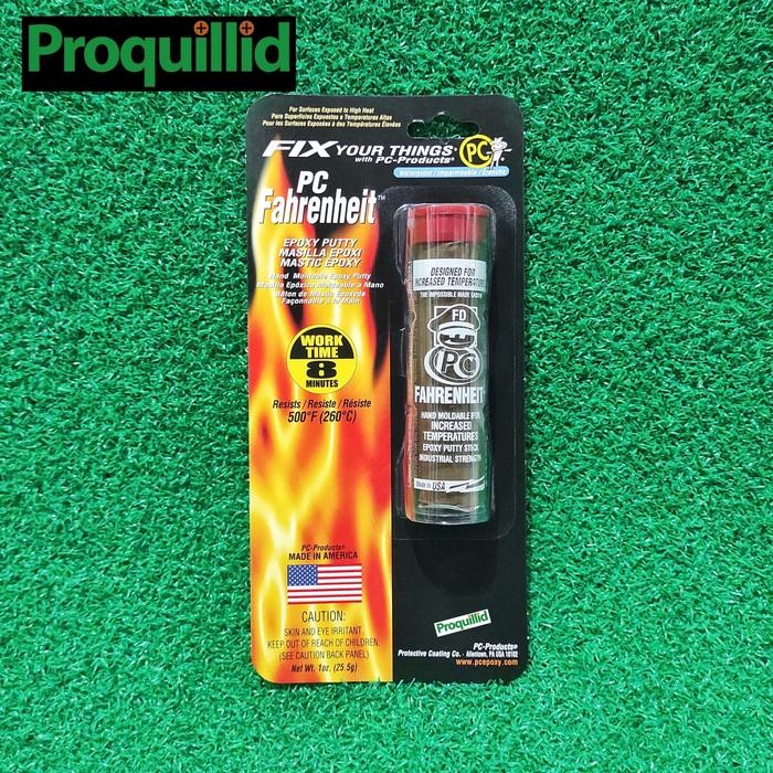 PC FAHRENHEIT EPOXY PUTTY LEM TAHAN PANAS BLOK MESIN RADIATOR MOBIL - 1 OZ (25.5 G)