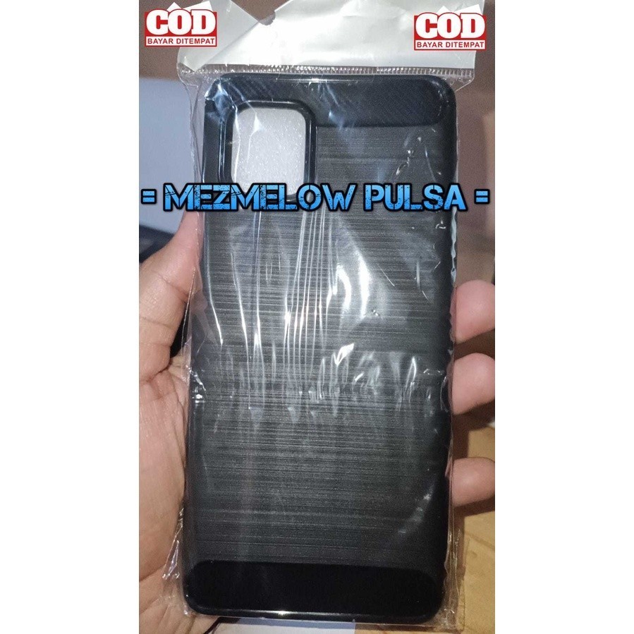 Soft Case Fiber Carbon Case LG K52 / LG K62 / LG Q52 / Caseng Casing Carbon Softcase