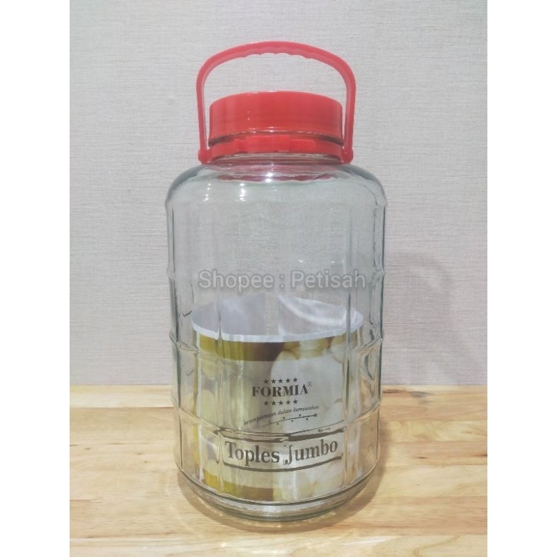 Toples Kaca 8 Liter / Formia Jumbo Jar / Toples Cendol /  Toples Kaca Formia 8 Liter / Toples Kaca A