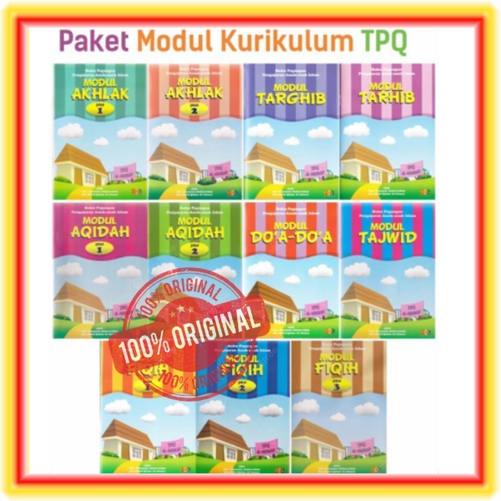 Paket Modul HAS Untuk TPQ TPA Madrasah Diniyah