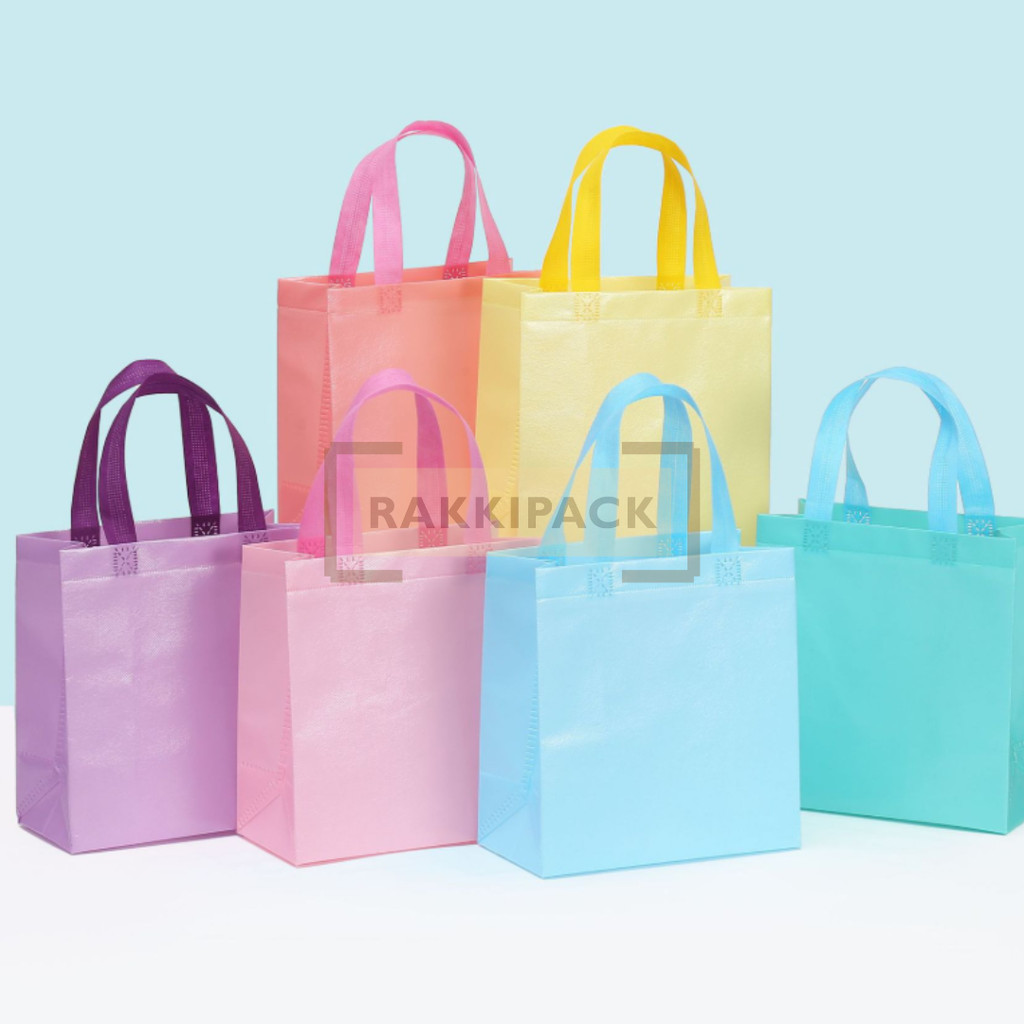 

Tas snack plastik goodie bag hampers souvenir bungkus polos pastel
