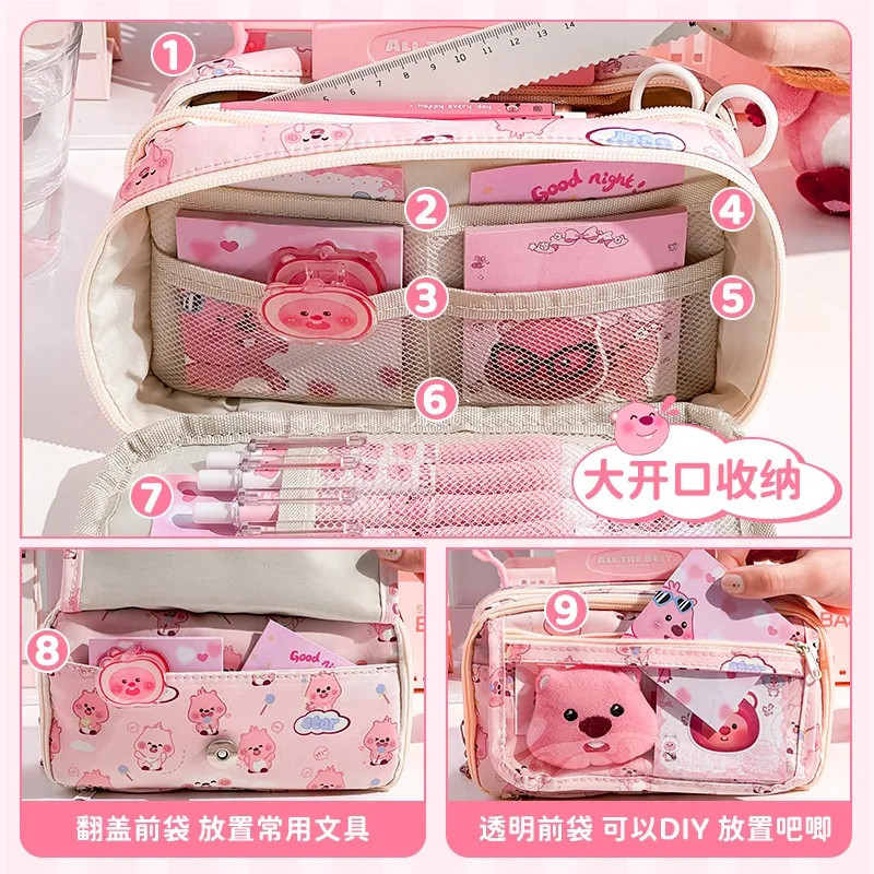 

JAMIN MURAH !!!Tempat alat tulis kotak pensil aesthetic Tas PenaTempat Pencil Tas Pensil kapasitas besar(BISA LANGSUNG ORDER)