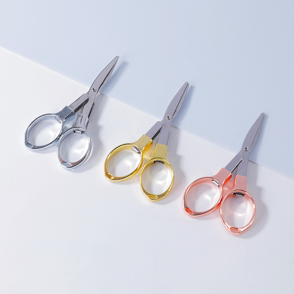 

Gunting Lipat Portable Gunting Kertas Mini Travel Scissors Folding Multifungsi ATK3006