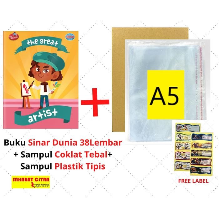 

AHHA PAKET LENGKAP 2 BUKU TULIS SINAR DUNIA 38 LEMBAR SAMPUL TIPIS