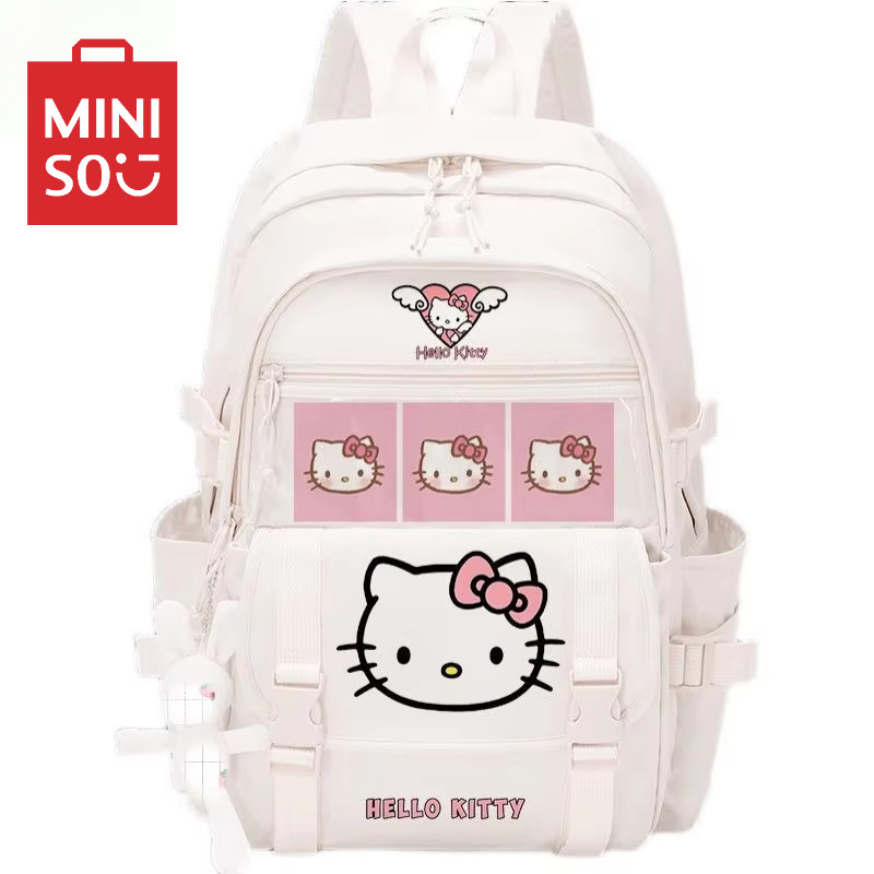 MINISO sool bag Sanrio ildren's sool bag outdoor backpack travel bag high sool student travel storag