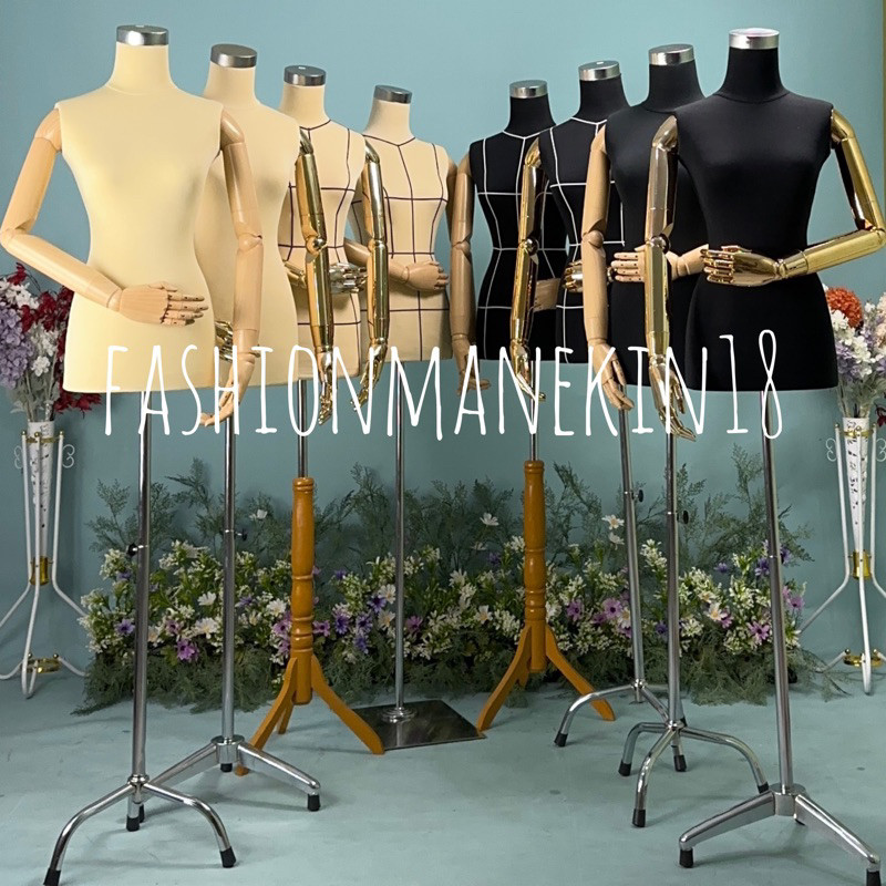 MANEKIN TUSUK JARUM WANITA DEWASA TANGAN FLEXIBLE - PATUNG MENJAHIT / MEMBUAT BAJU FULL FOAM TUSUK J