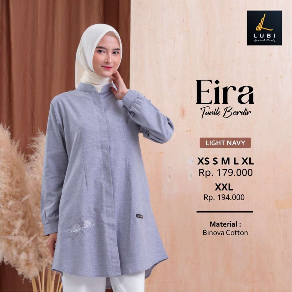 LUBI TUNIK DEWASA EIRA LIGHT NAVY