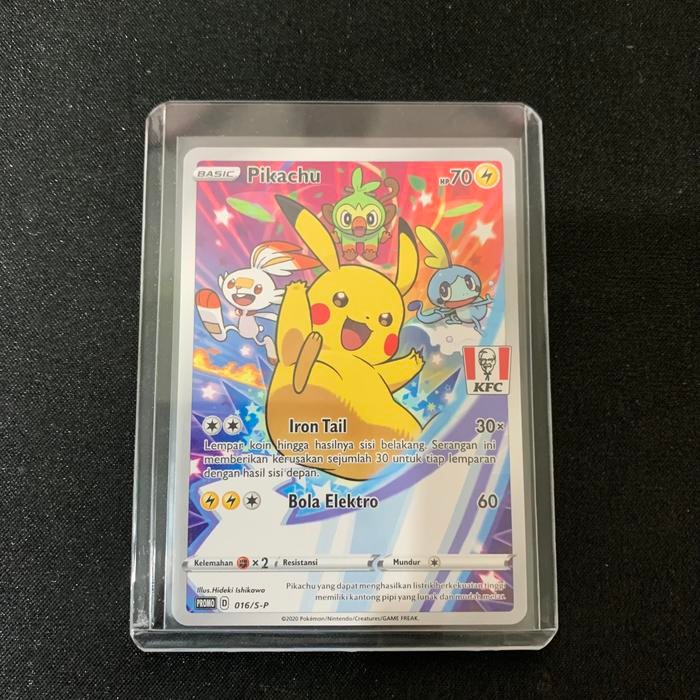Pikachu KFC Promo 016/S-P Kartu Pokemon TCG