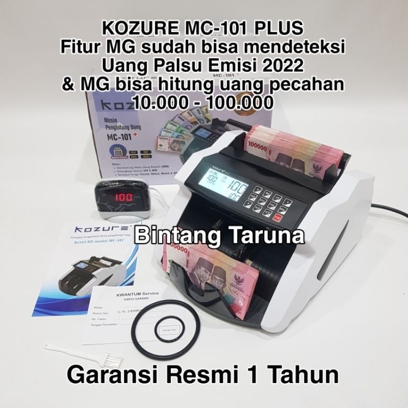 

Mesin Hitung Uang Kozure MC101+ Bill Counter Kozure MC101Plus Mesin Penghitung Uang Kozure MC101+