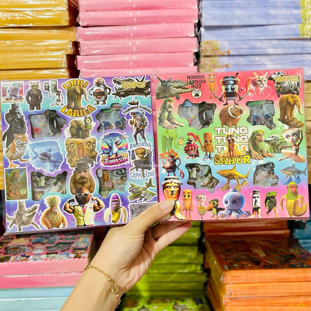 

STICKER ANOMALI TUNG TUNG TUNG SAHUR Isi 100 Lembar | STIKER VIRAL | STIKER LUCU | STIKER ANAK | STIKER WATERPROOF