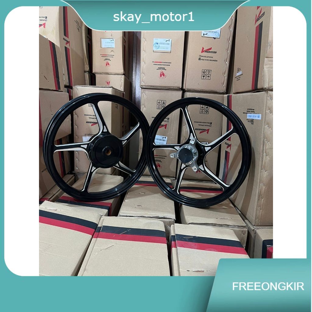 VRossi Prime Velg Palang 5 Model Enkei Ring 17 - Aerox Old - Aerox New