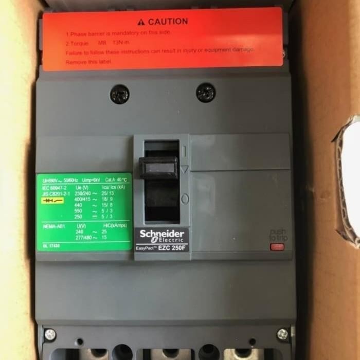Mccb breaker nfb Schneider EZC250F 3P 125A/160A/200A/250A Schneider