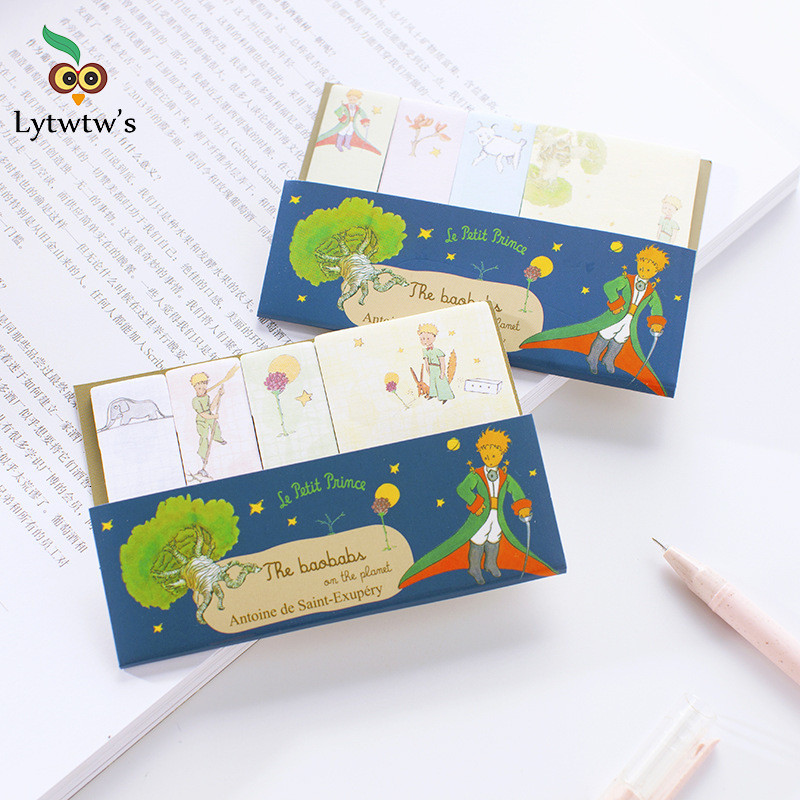 

1 Pcs Cute Kawaii Cartoon Little Prince Sticky Notes Memo Pad Book Marker Stationery Office School Supplies Planner Sticker
