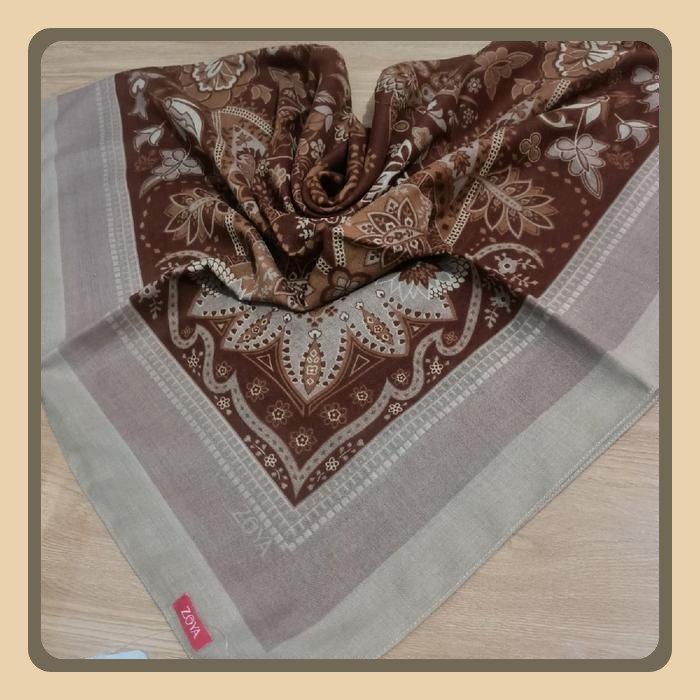 Kasetra Zoya Premium Scarf Kerudung Segiempat Tetra Scarf Kasetra Zoya Segiempat