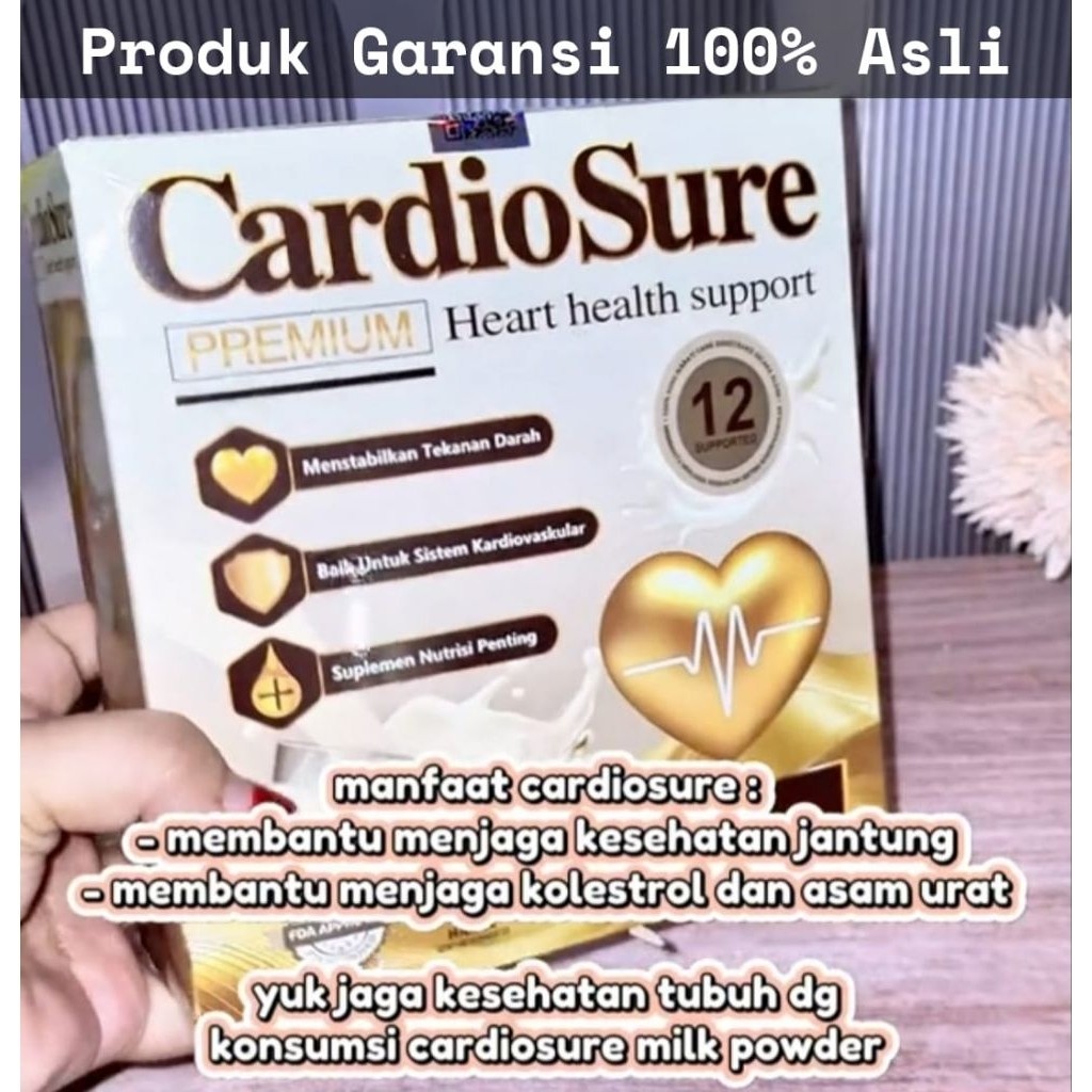 

CARDIOSURE MEMBANTU MENJAGA KESEHATAN JANTUNG KOLESTROL ASAM URAT