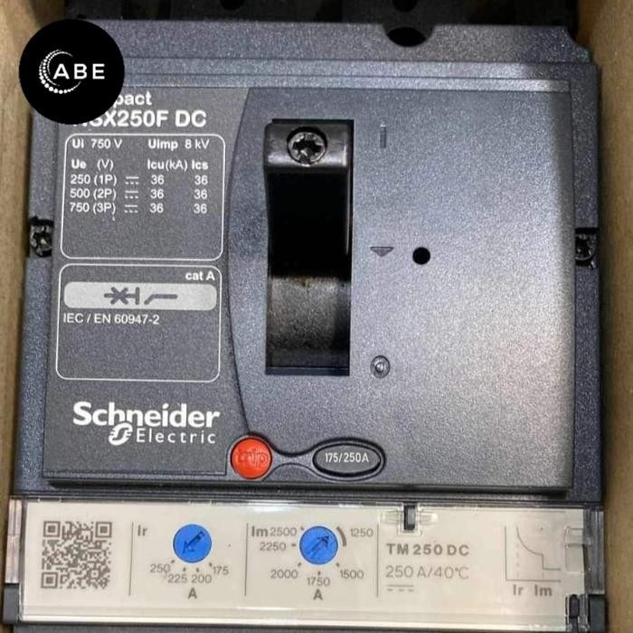 BREAKER MCCB SCHNEIDER NSX250F DC 3P 36ka 250A NSX250F33DC250