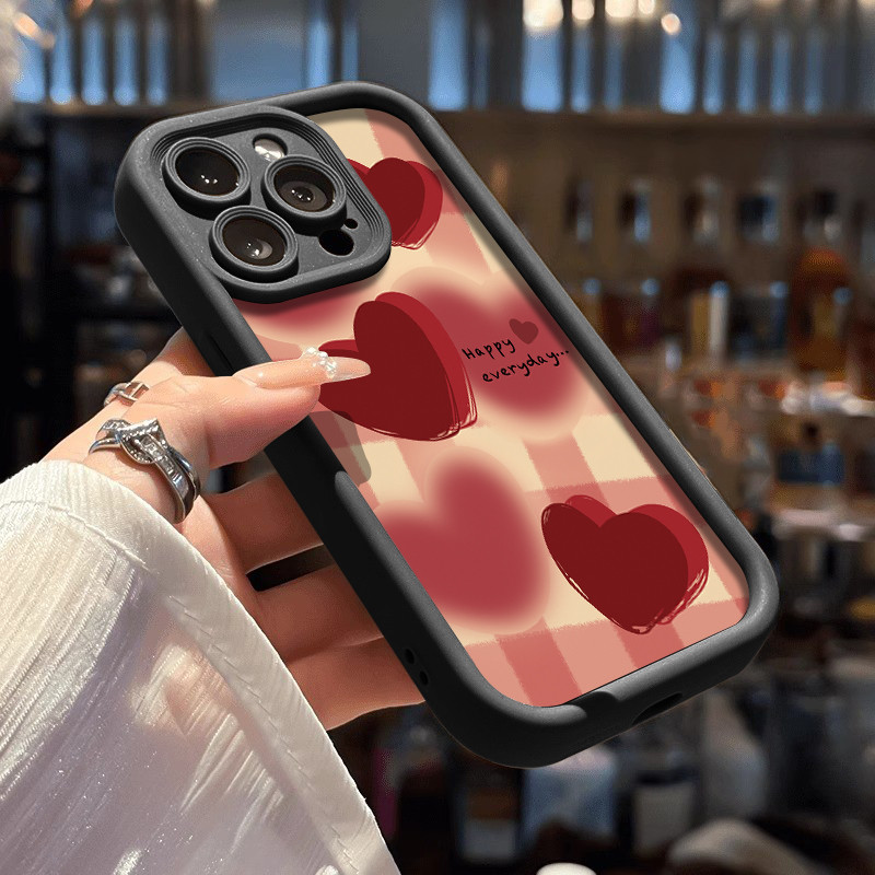 SS0167 Hati merah untuk case oppo reno 4f 5f 5 6 7 8 7z 8z 8t 11 12f 4g 5g oppo A5 A3 PRO A56S A53S 