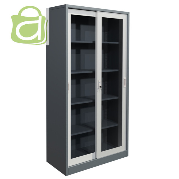 Lemari Besi Sliding AA-19SL - Lemari Kaca Besi