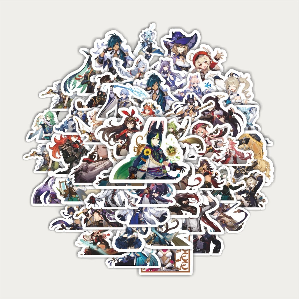

Sticker Pack Stiker Anime Full Genshin Impact Versi 1 | Sticker TUMBLR | Stiker LAPTOP KOPER HELM