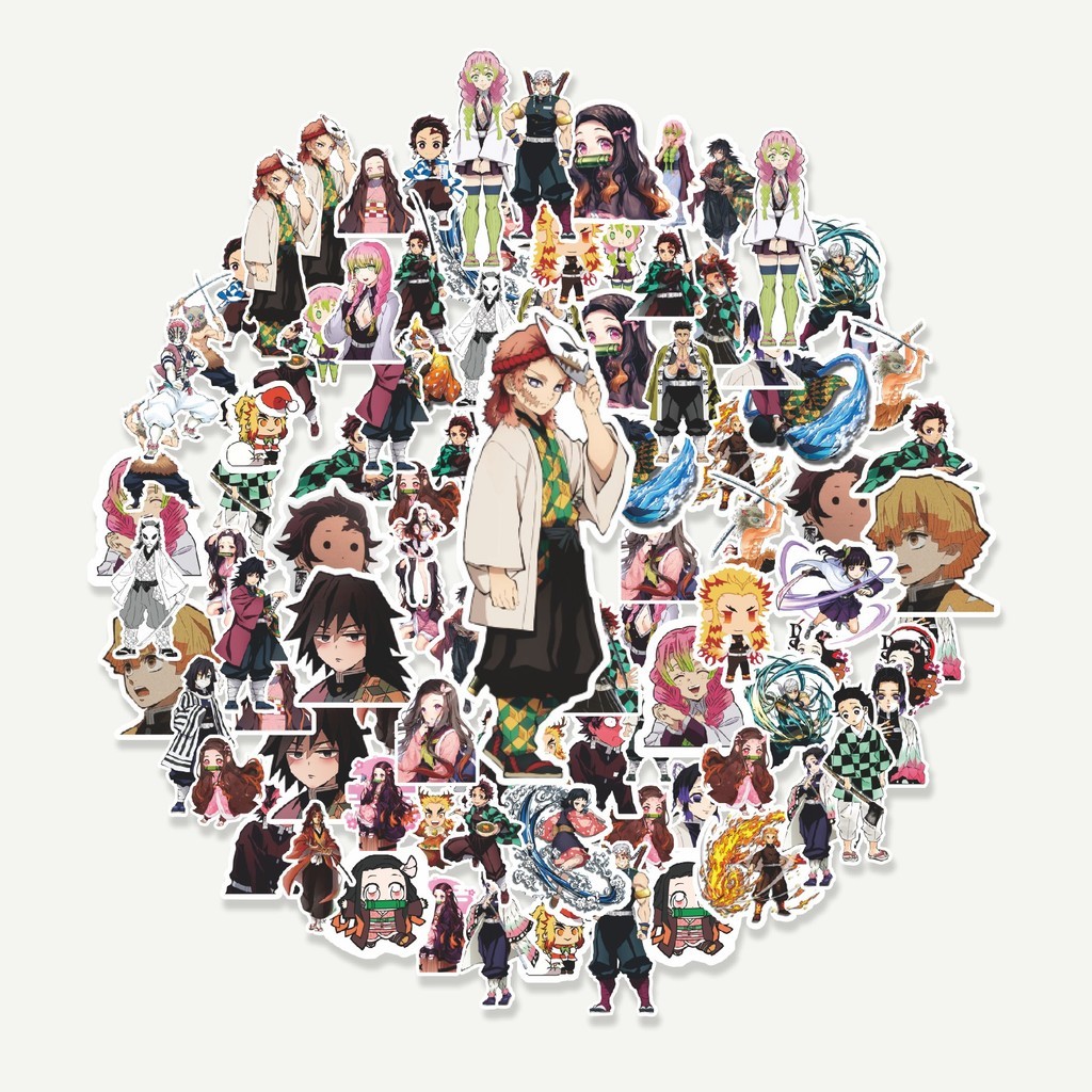 

Sticker Pack Stiker Anime Demon Slayer (Kimetsu no Yaiba) | Sticker TUMBLR | Stiker LAPTOP KOPER HELM