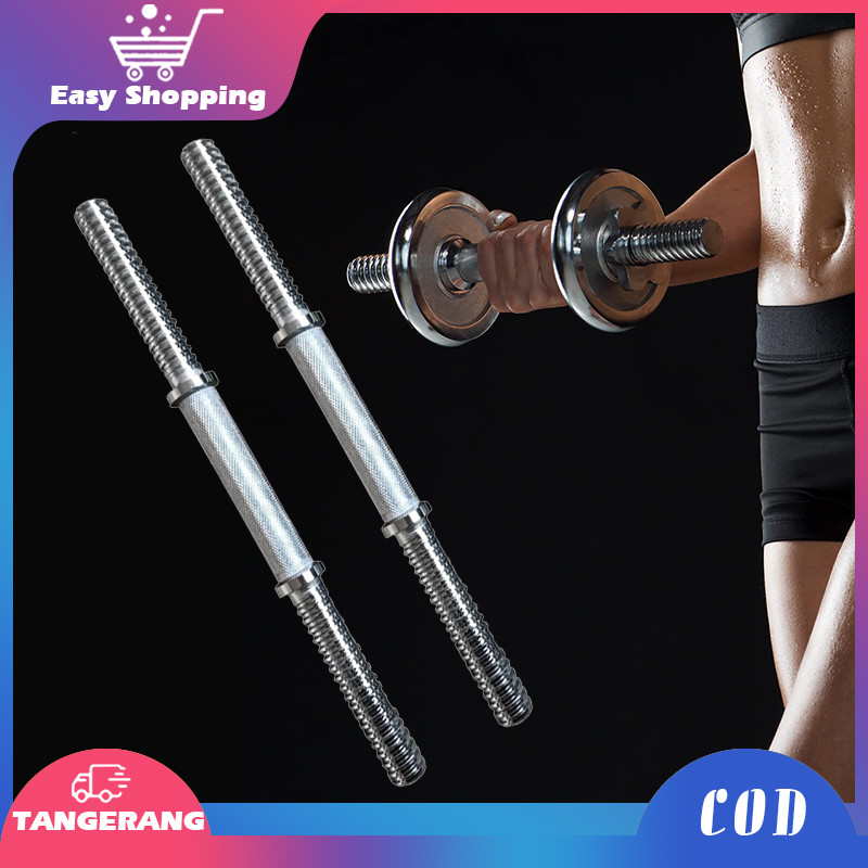 ​​Stick Dumbell Sambung Barbel Besi Cor Pendek 35cm Ergonomis Anti Licin​​
