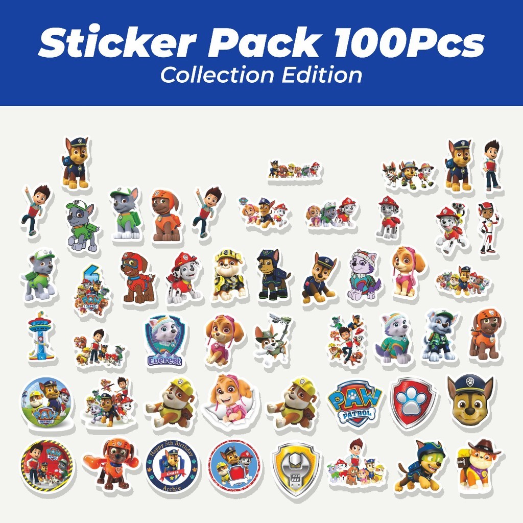 

Hot Sticker Kartun Paw Patrol Sticker Lucu Anti Air Stikers Berperekat Waterproof Sticker Decal Buat Motor Helm Buku Journal Koper Casing HP Laptop Botol Minum