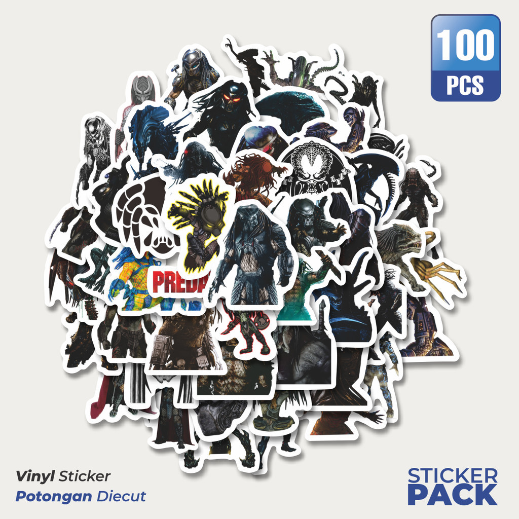 

Stiker Vinyl Stiker Kartun The Predator Waterproof Aesthetic- Untuk Laptop, Motor, dan Helm - Paper Stationery Pack