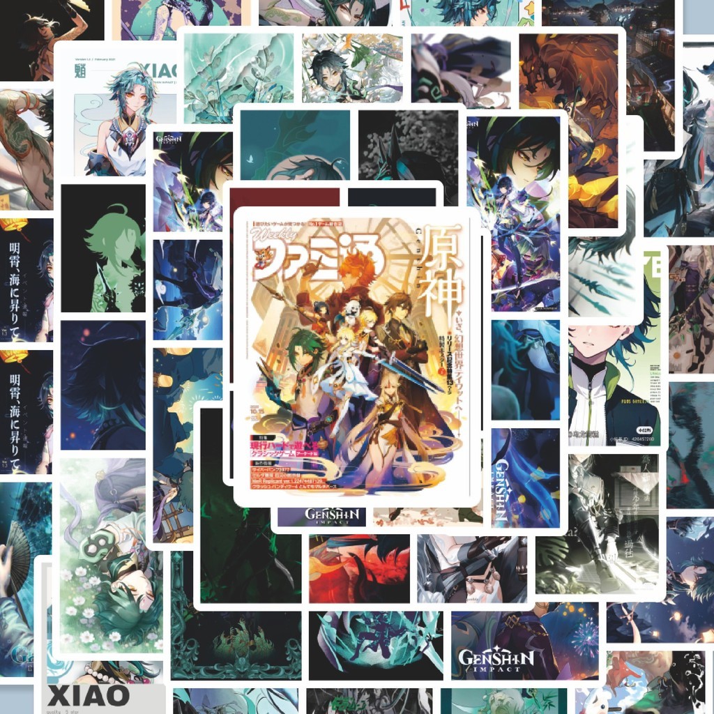 

100PCS Lucu Stiker Anime Genshin Impact XIAO Stiker Aesthetic Stiker Anti Air Stikers Berperekat Waterproof sticker decal buat Motor Helm Buku Journal Koper Casing HP Laptop Botol Minum Hadiah anak