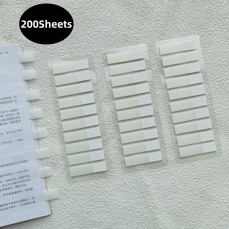 

200 Sheets Color Self Adhesive Memo Pad Sticky Notes Bookmark Marker Memo Sticker Paper Office School Supplies