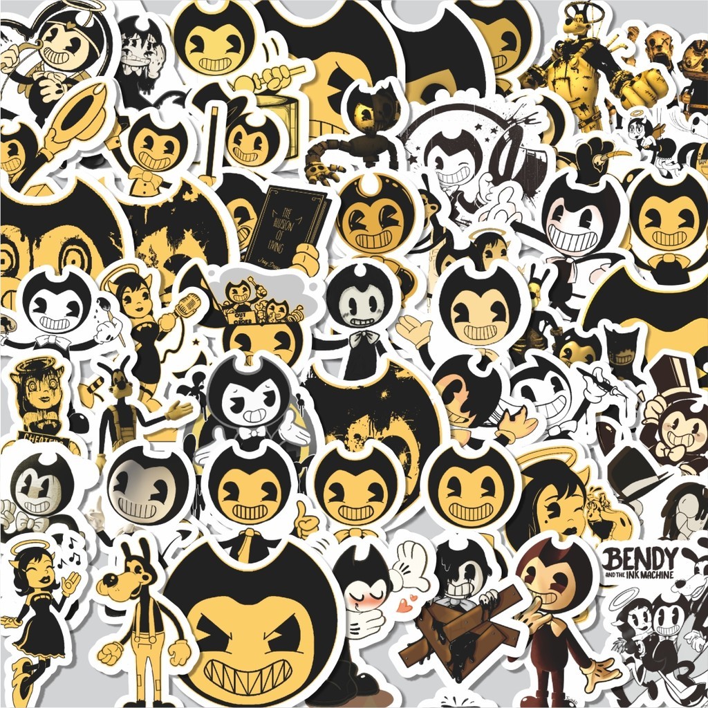 

Stiker Cutting Pack Stiker Kartun Bendy and the Ink Machine Isi 100Pcs Series Aesthetic Lucu Keren Untuk Koper Bahan Vynil
