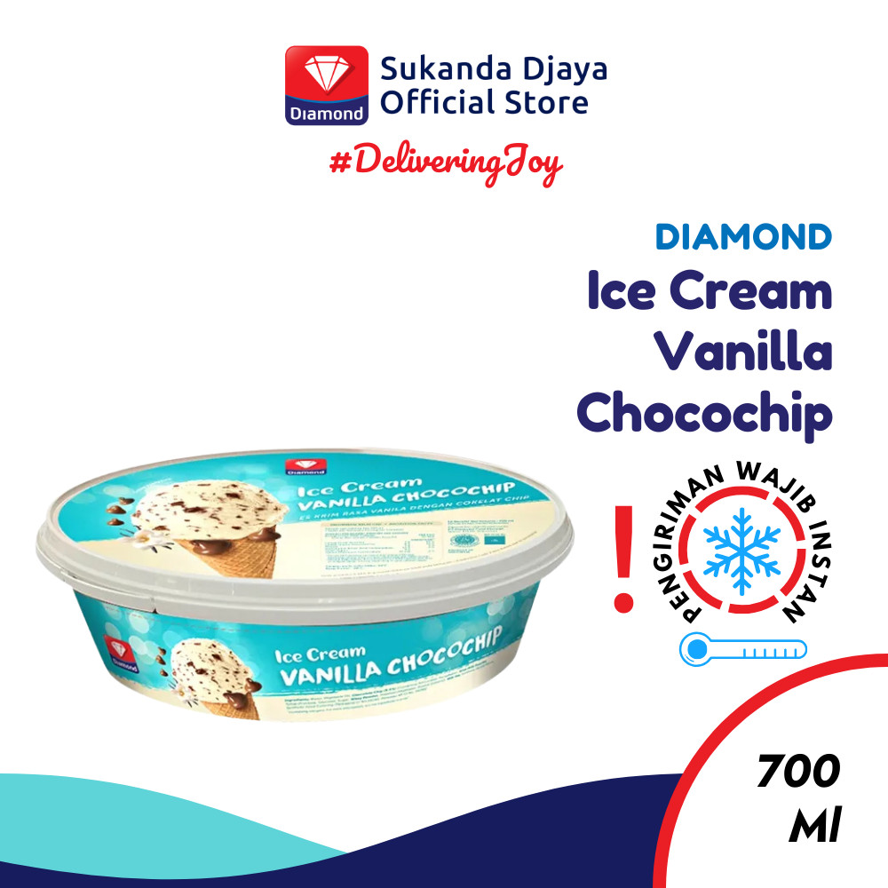 

Diamond Ice Cream Vanilla Chocolate Chips 700 Ml