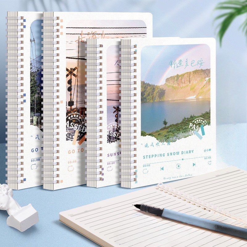 

A5 B5 Notebook Buku Binder / Sampul Buku Aesthetic / Beautiful Landscape Cover Buku Notebook / Loose Leaf Notebook Notepad / Buku Tulis Sekolah