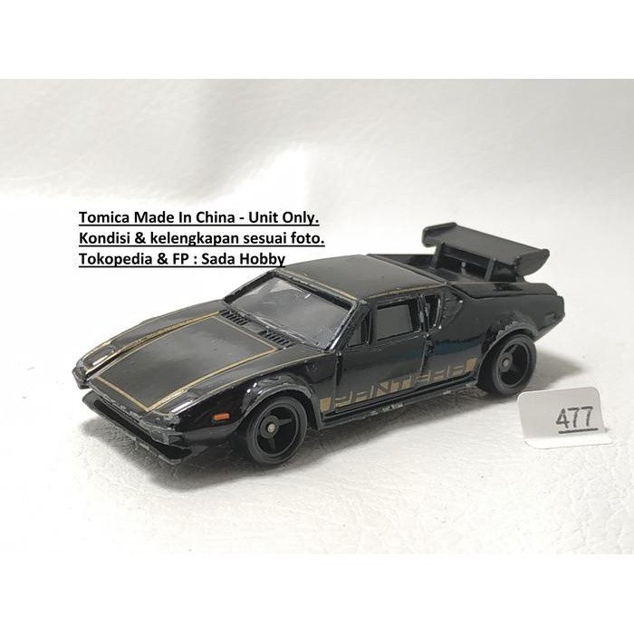IP3... Tomica No 10 Detomaso Pantera GTS Hitam Unit Only 2ND